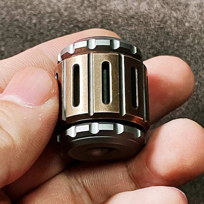 B.M War Hammer EDC Pendant – Titanium Knife & Fingertip Gyro Fidget Toy for Adults, Paracord Decompression Accessory