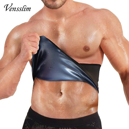 Men's Slimming Waist Trainer Belt – Sauna Sweat Body Shaper & Belly Fat Burner Wrap