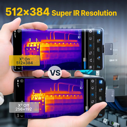 P2Pro Thermal Imager with 15X Magnetic Macro Lens – Infrared Camera for Phone, PCB & HVAC Inspection Tool