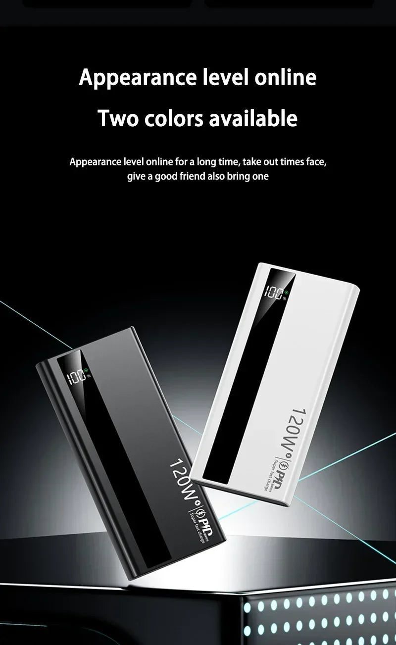 Xiaomi 500000mAh High-Capacity Power Bank — 120W Super Fast Charging Portable Battery Charger for iPhone, Samsung, Huawei