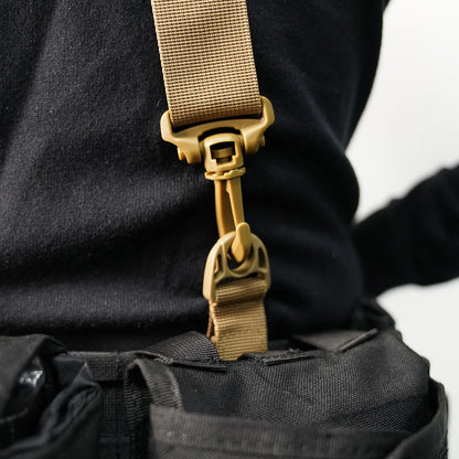 Tactical Police Suspenders — Adjustable Duty Belt Harness with 4 Tool Belt Loops for Law Enforcement