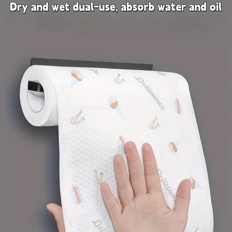 Absorbent Kitchen Dishcloth Roll - Thickened Dry & Wet Cleaning Cloth for Dishes and Sinks