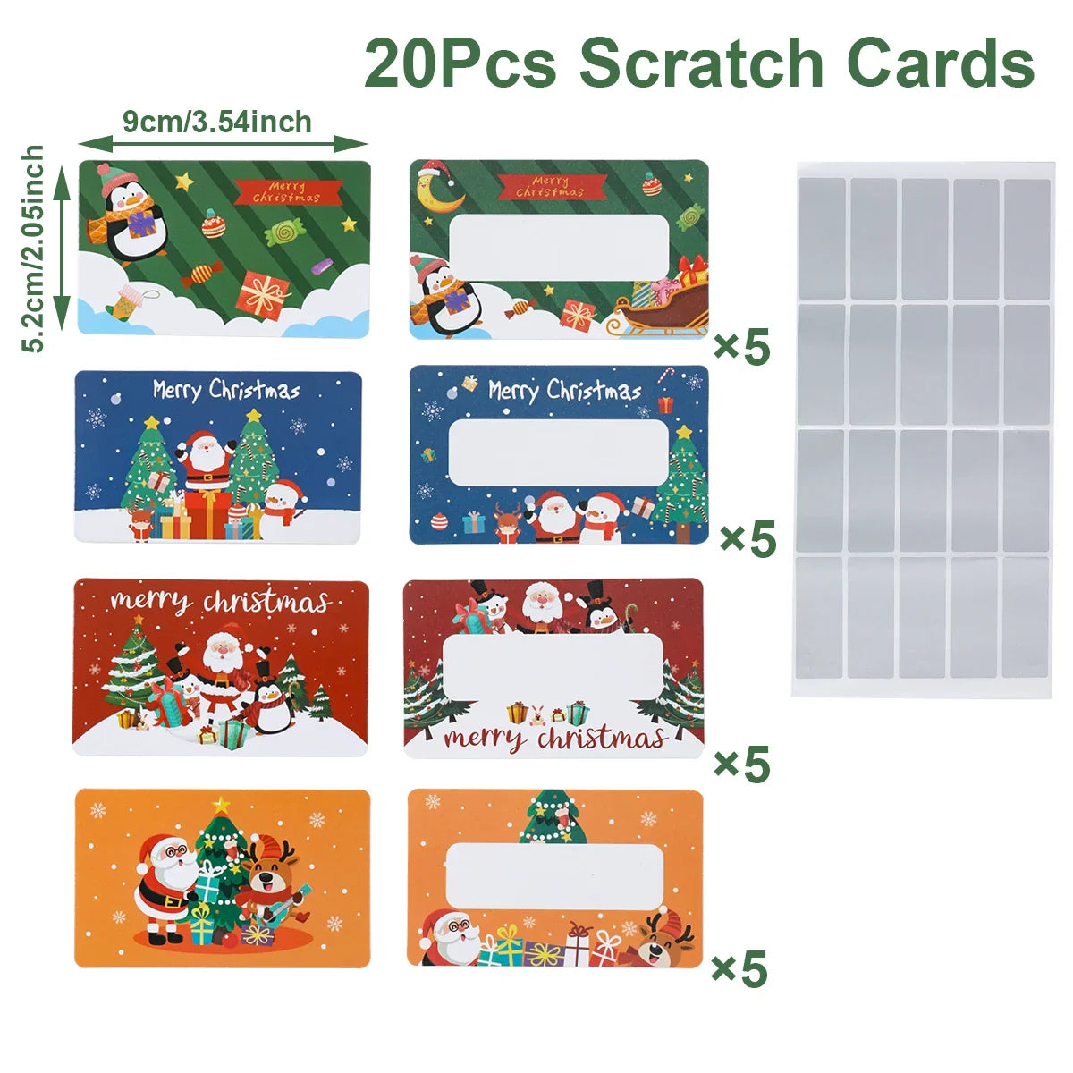 Christmas Scratch Cards 2025 — DIY Merry Xmas Decorations & Surprise Gifts for Home, Navidad & New Year 2026