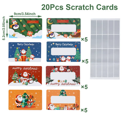 Christmas Scratch Cards 2025 — DIY Merry Xmas Decorations & Surprise Gifts for Home, Navidad & New Year 2026