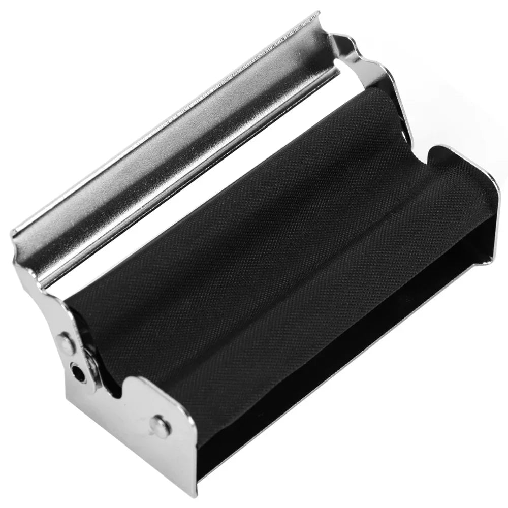 Portable 70mm Cigarette Rolling Machine - Metal Tobacco Roller for Personal Use & Gifting