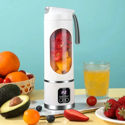 2025 Mini Electric Ice Crusher & Juicer – Household 450ML Juicer with Powerful Motor and Digital Display