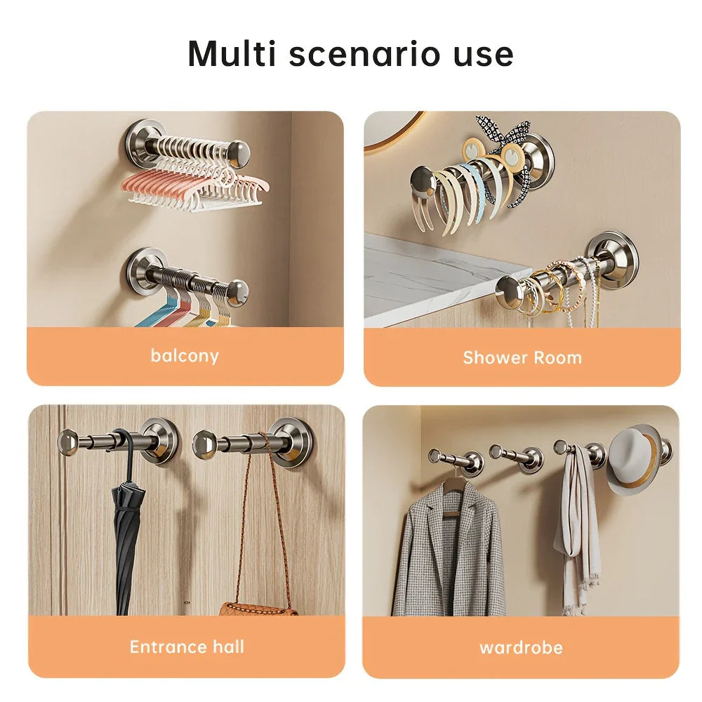 Suction Cup Wall Hanger - Multi-Function Clothes & Household Storage Rack