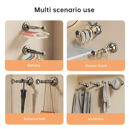 Suction Cup Wall Hanger - Multi-Function Clothes & Household Storage Rack