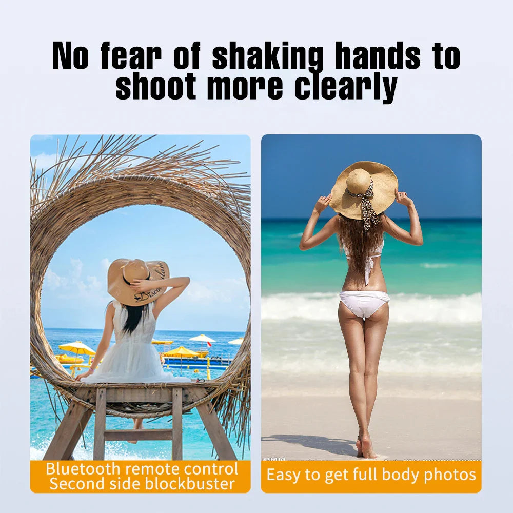 Wireless Selfie Stick & Tripod Stand with Light – Bluetooth Remote for iPhone, Mobile & TikTok Live