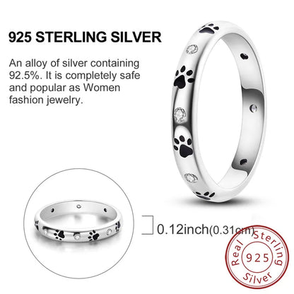 925 Sterling Silver Rings - Bow, Heart, Sun, Moon & Star Zircon Jewelry for Women, Birthday & Anniversary Gift