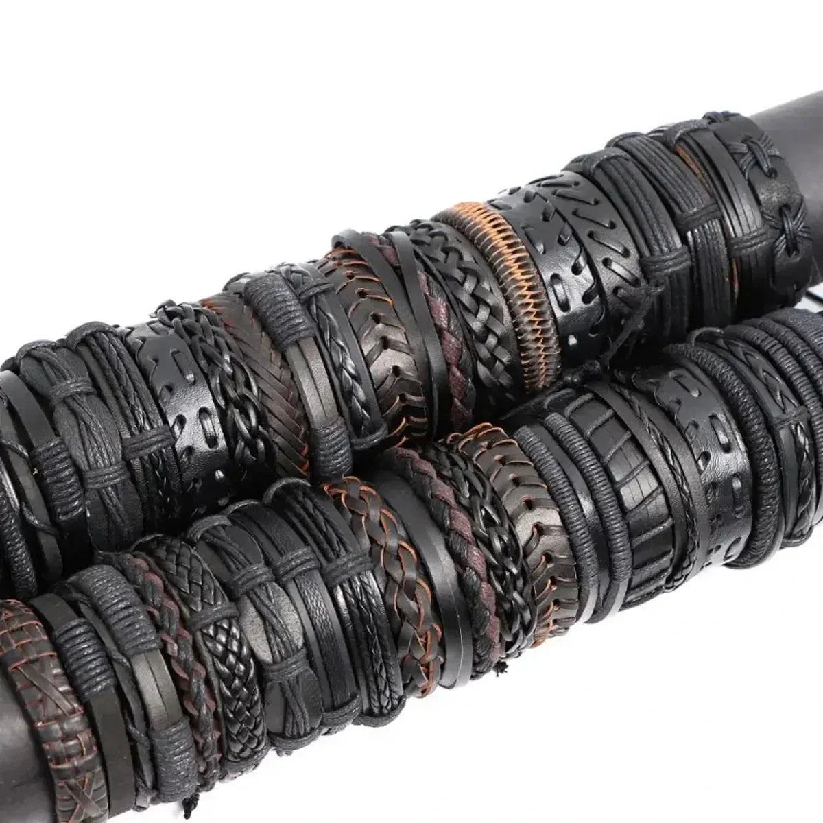 10PCS Random Style Men's & Women's Webbing, Rope & Leather Bracelets - Classical Festive Gift for Women (Varied Designs)