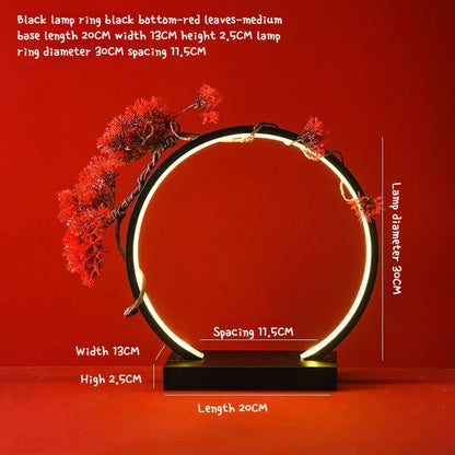 LED Light Ring Ornament – Photography Ambient Light Display Stand, Creative Desktop Home Decoration