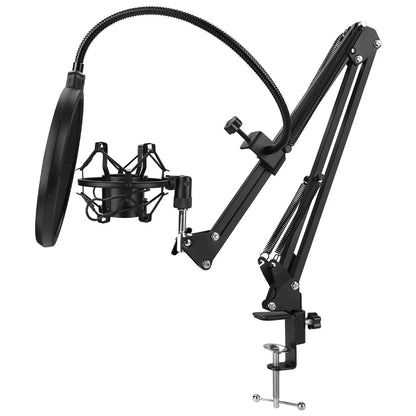 Professional Scissor Arm Stand for BM800 Microphone – Universal Shock Mount with Spider Cantilever Bracket and Mic Holder