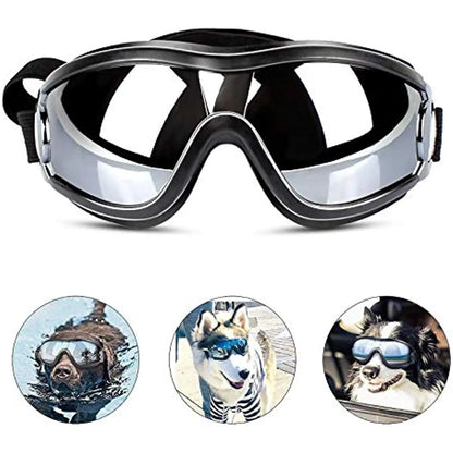 Adjustable Dog Sunglasses: Anti-Fog Goggles for Travel Skiing, Snow, and Outdoor Adventures - Pet Goggles for Medium to Large Dogs
