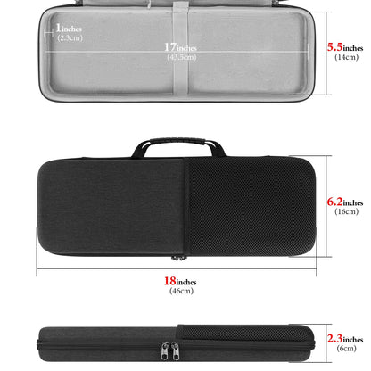 Geekria Keyboard & Mouse Combo Carrying Case – Protective Travel Bag for Logitech MK955 Signature Slim Wireless Keyboard & K950 Replacement Case