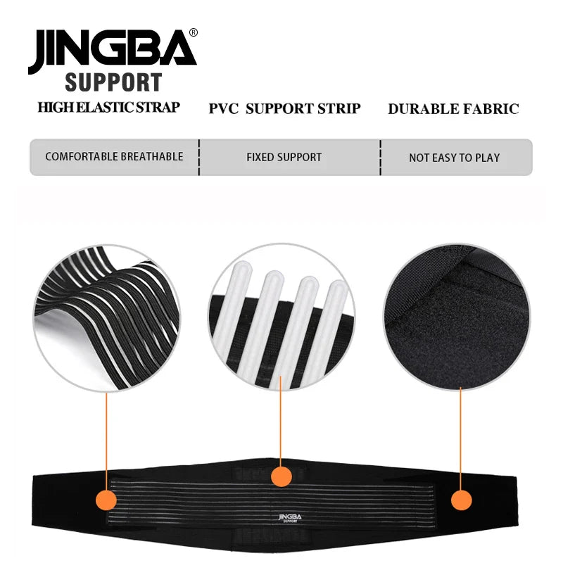 JINGBA SUPPORT Men’s Sports Waist & Back Support Belt – Fitness Sweat Trainer Corset Trimmer Musculation Protector