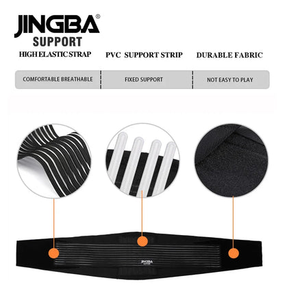 JINGBA SUPPORT Men’s Sports Waist & Back Support Belt – Fitness Sweat Trainer Corset Trimmer Musculation Protector