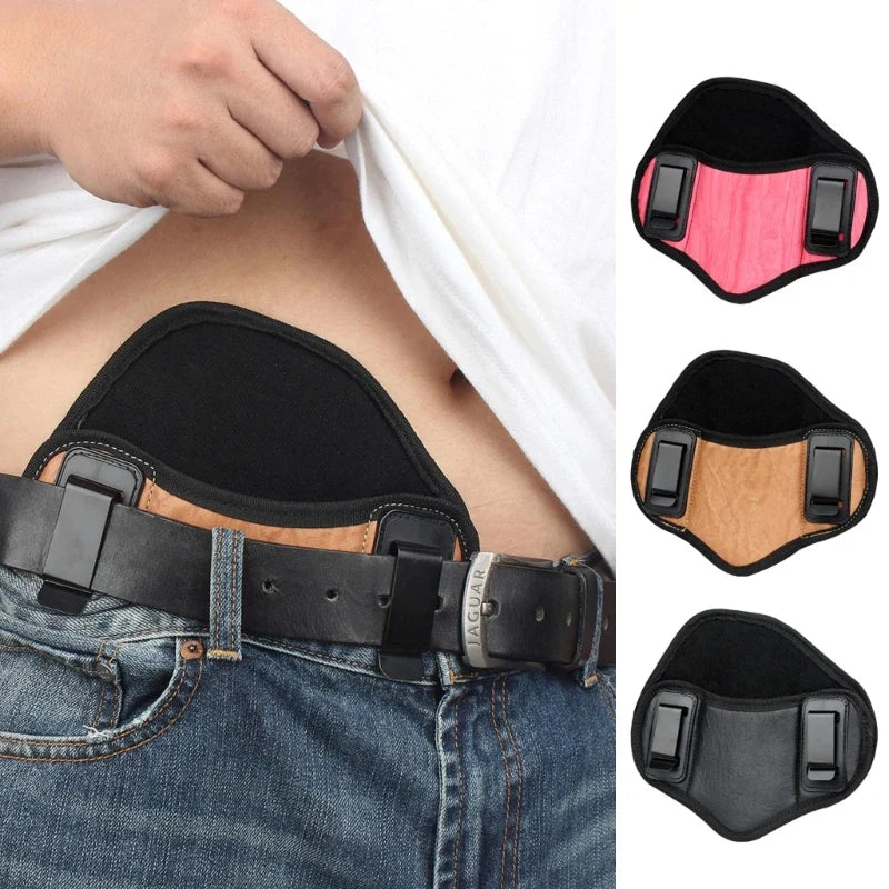 Tactical Hunting Gun Holster – PU Leather Concealed Pouch for Glock 17/19/23/32, Sig Sauer, Beretta, Kahr, Bersa Thunder