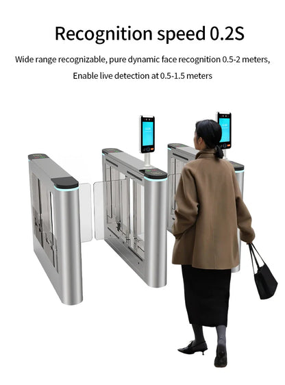 Asia Teco 5-Inch Face Recognition Access Control – WiFi TCP/IP Attendance Machine with Tuya App & Fingerprint Scanner