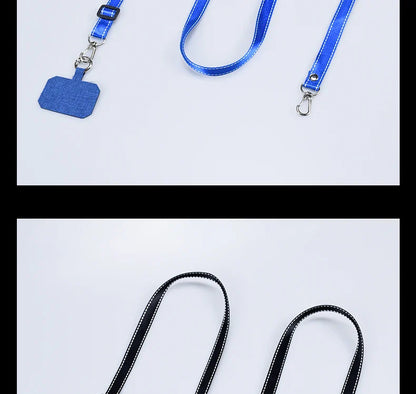 Simplicity Crossbody Cell Phone Lanyard – Adjustable Neck Strap with Universal Clip Gasket, Anti-Lost Mobile Phone Lanyard
