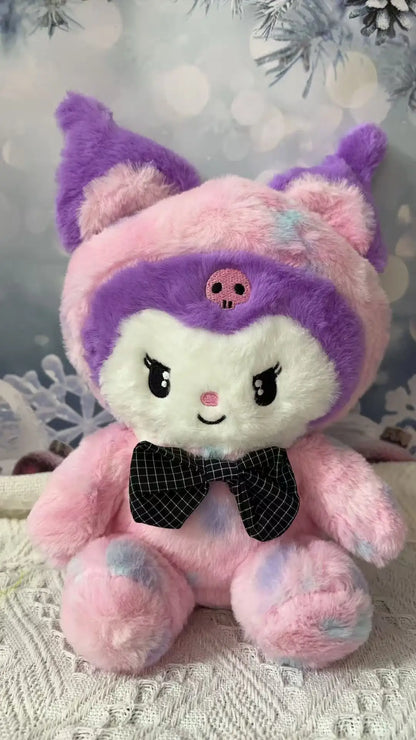 Sanrio Strawberry Kuromi Plush Pillow – Soft Stuffed Animal Toy & Doll Gift for Girls (Strawberry Melody)