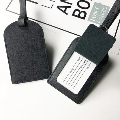 Custom Initial Luggage Tag – Personalized Name & Letter Tags for Men & Women, PU Travel Suitcase Label, Engraved Logo Airplane Accessories