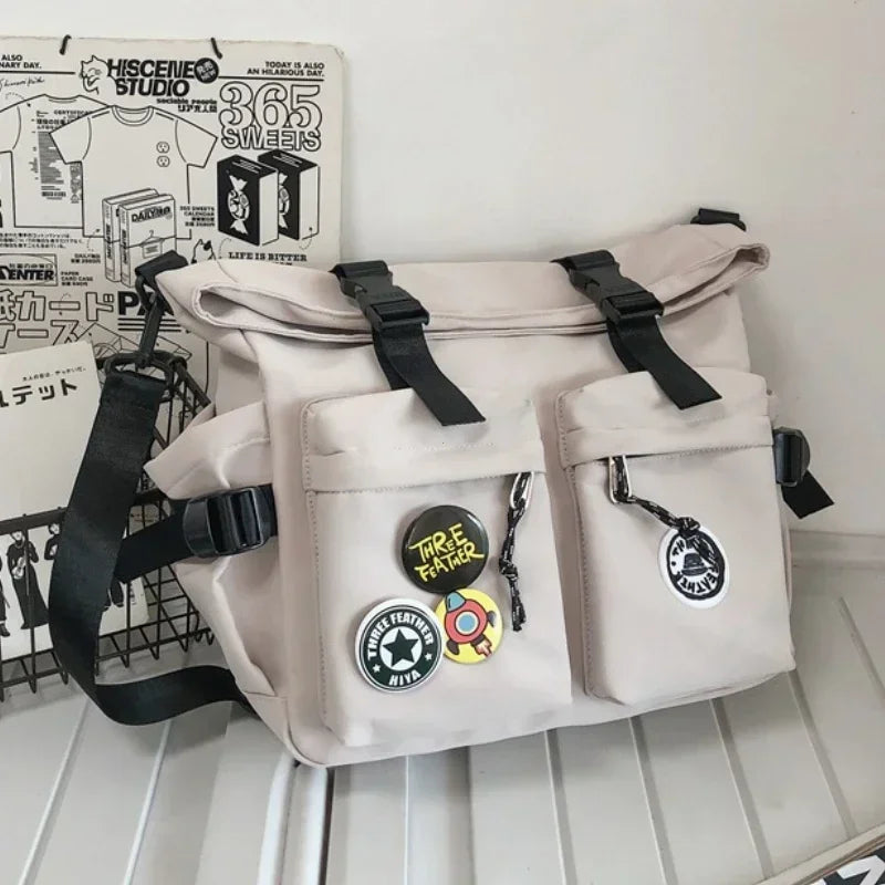 Trendy School Crossbody Bag for Teenage Girls – Casual Fashion Shoulder Backpack & Handbag for Students