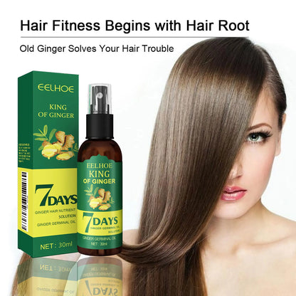 Ginger Hair Growth Serum Spray - Nourishing Scalp Treatment for Stronger Roots, Shine & Hair Care