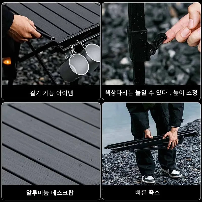 IGT Tactical Spliceable Table – Portable Outdoor Camping Table, Lightweight Aluminum Alloy for Picnic, Hiking & BBQ