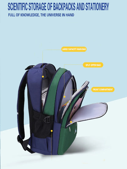 New Children's Shoulder Bag for Boys - Schoolbag for Ages 6-12, Perfect for Elementary School Students