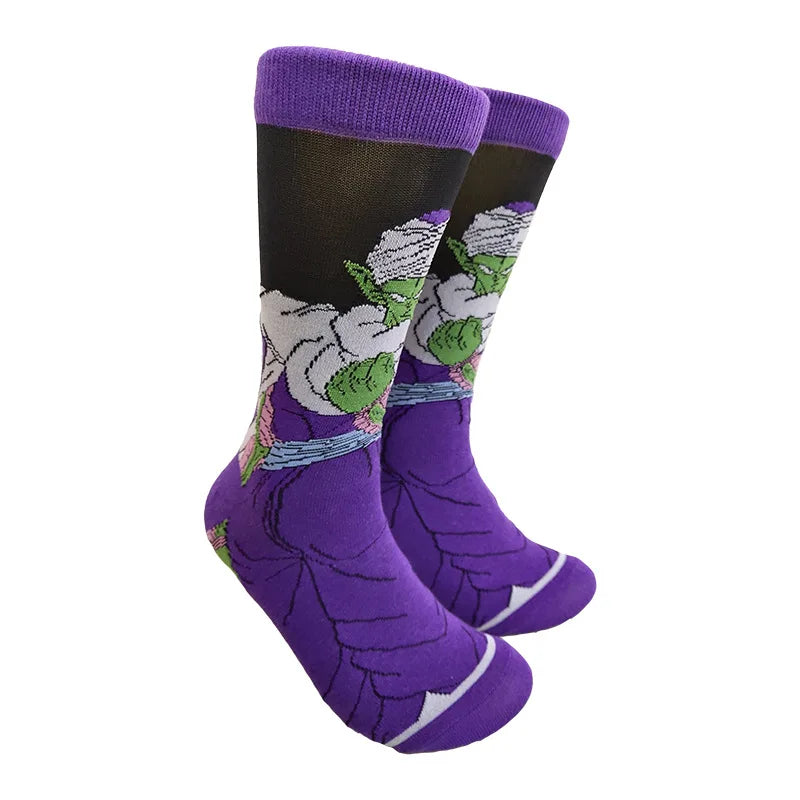 Men’s Anime Dragon Ball Socks - Harajuku Hip Hop Cosplay Fashion Funny Crew Socks