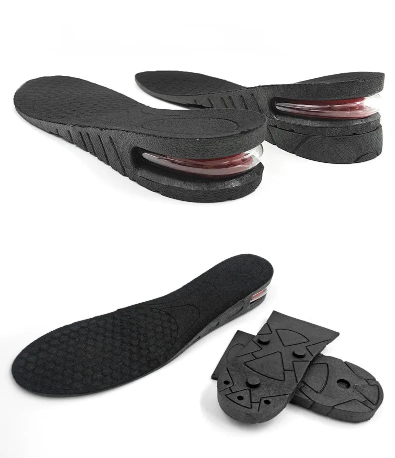 Height Increase Insoles with Air Cushion – Elevator Shoe Inserts for Men & Women, Adjustable 3-9cm Taller Footwear Lifts