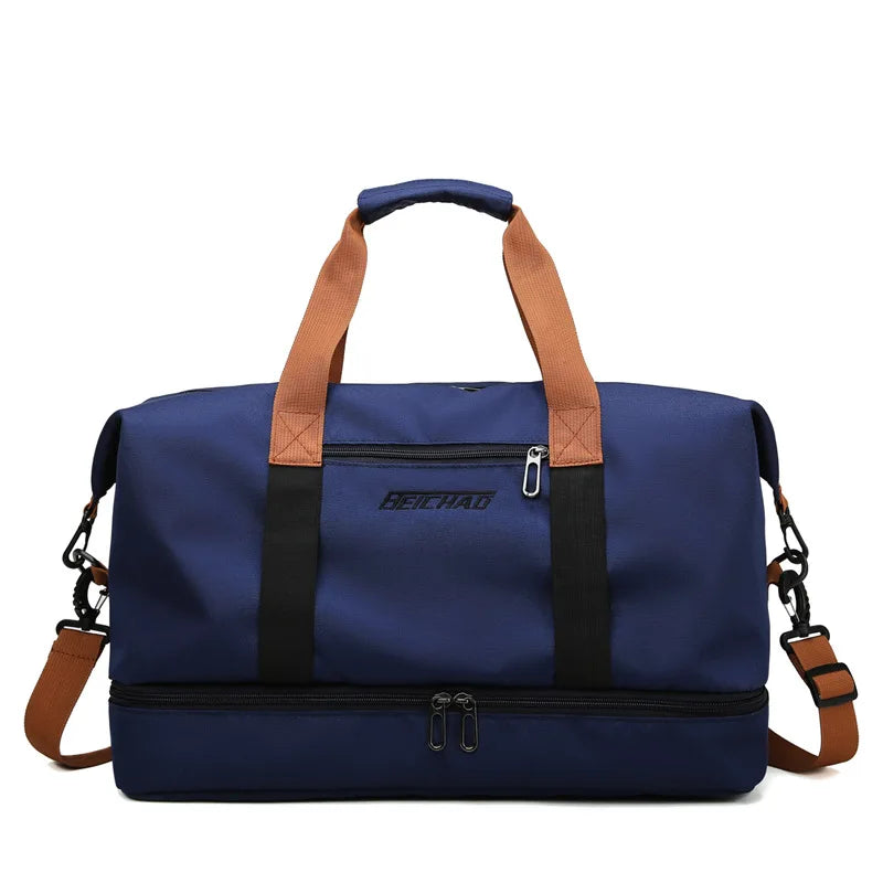 Travel Gym Bag – Short-Distance Luggage & Portable Fitness Duffel, Shoulder, Crossbody, and Weekender Carry-On Bag