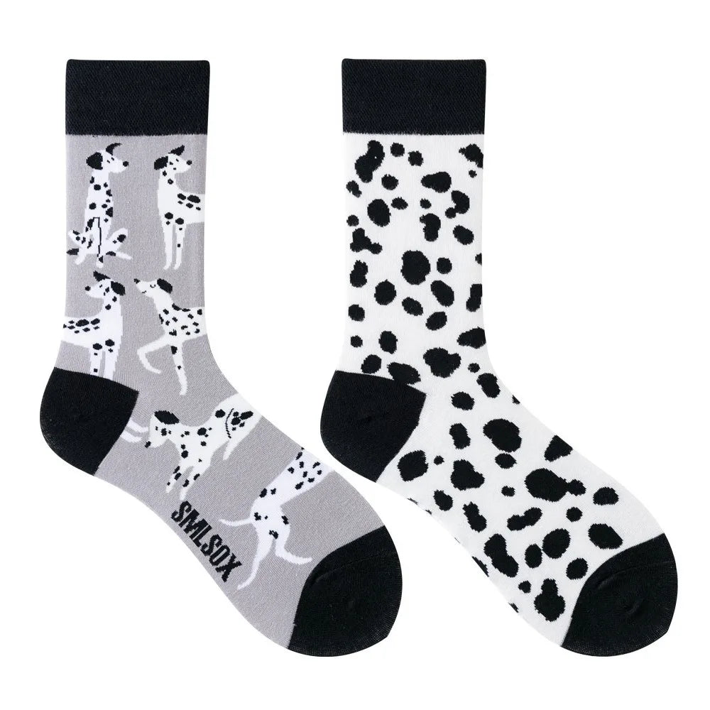 Unisex AB Tide Animal Cotton Socks – Colorful Cat, Dog, Koala, Cow Crew Socks for Men & Women, Four Seasons Gift