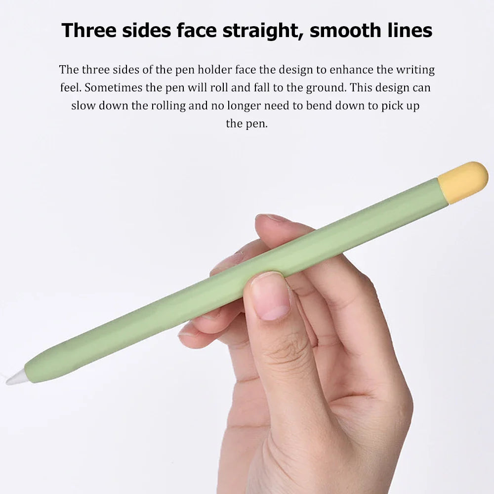 Soft Silicone Pen Holder for Apple Pencil – Protective Cover for 1st and 2nd Generation Stylus Pen Accessories
