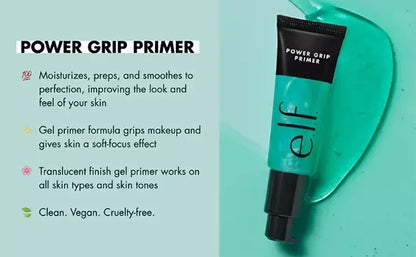 24ML ELF Power Grip Makeup Primer – Hydrating Face Primer for Moisturizing & Long-Lasting Makeup