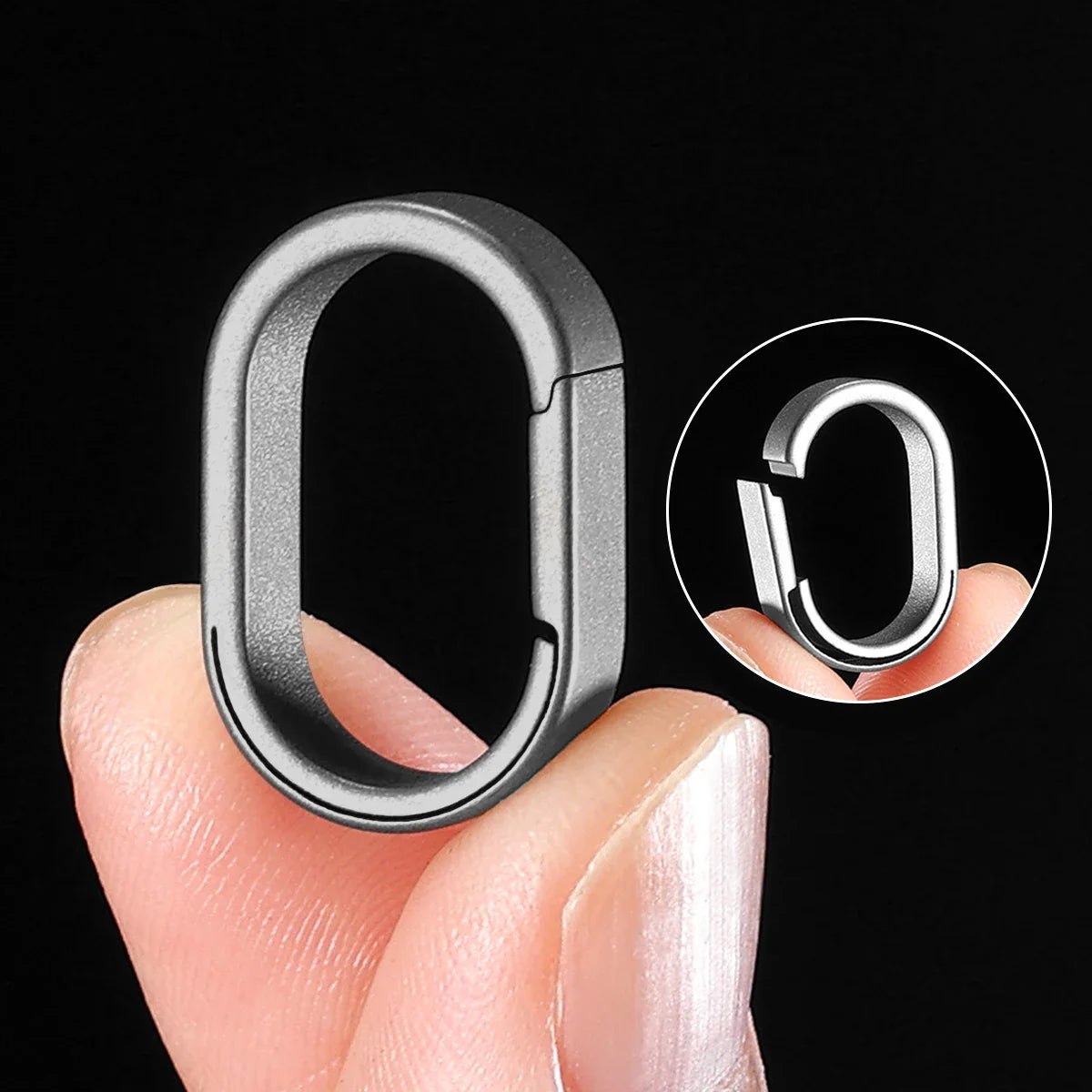 Luxury Titanium Key Ring Quickdraw — Lightweight EDC Carabiner Keychain for Men & Women