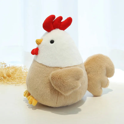 25CM Plush Chicken Doll – Soft & Cute Hen Stuffed Toy Pillow for Girls, Sleep Comfort Gift Plushie