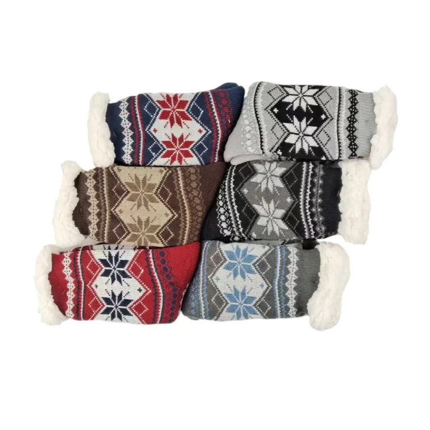 Men's Fluffy Winter Socks – Warm Thermal Non-Slip Fuzzy Socks, Soft Plush Thickened Indoor Socks, Cozy Gifts 2023