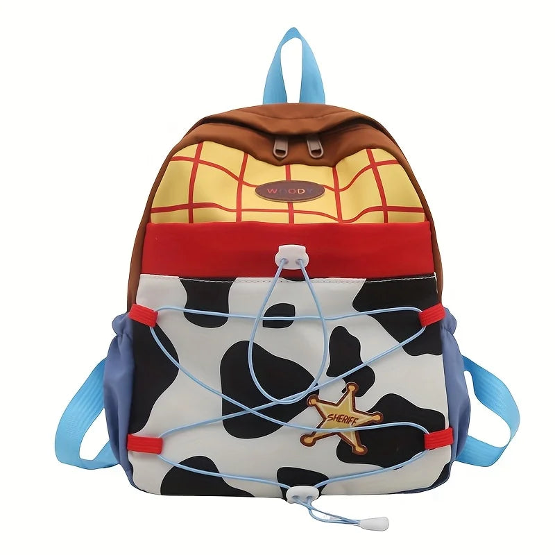 Toy Story School Backpack - Durable Nylon Bag with Adjustable Straps & Zipper Closure