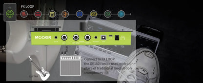 MOOER PE100 Portable Guitar Multi-Effects Processor – 39 Effects, 40 Drum Patterns & 10 Tempo Options