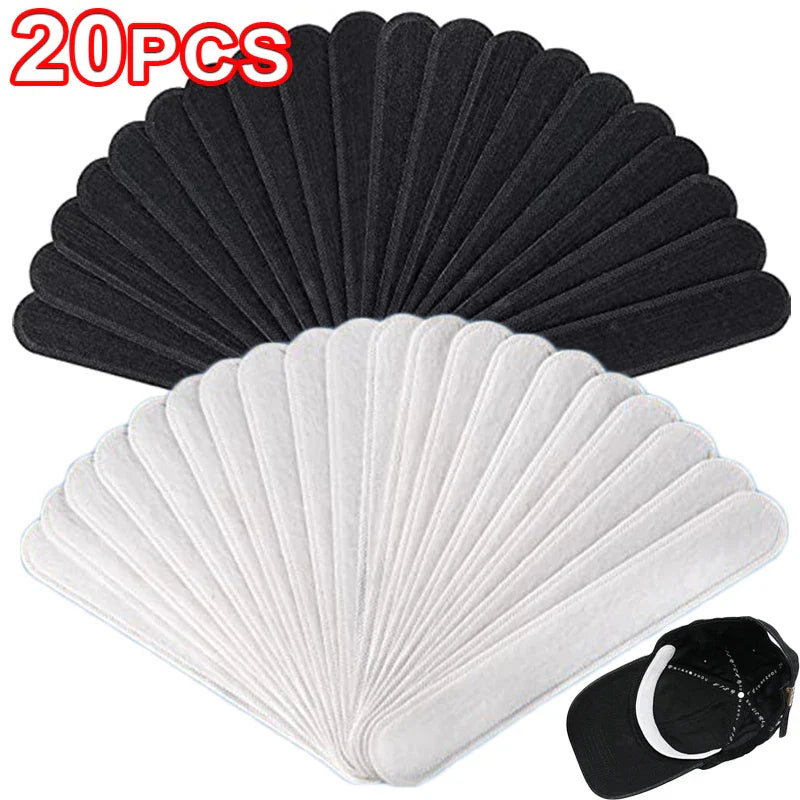 Invisible Sweat Absorber Liner Pads – Summer Baseball Cap Sweatband & Hat Size Reducer Stickers