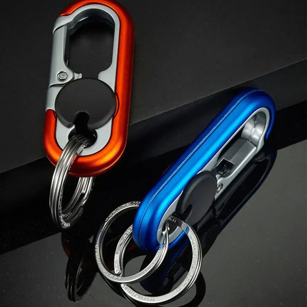 Double Ring Metal Keychain – Men’s Fashion Car Key Holder & Auto Accessories Gift