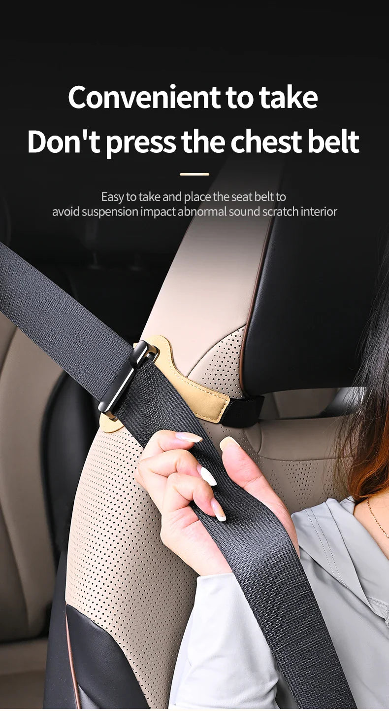 Car Seat Belt Limiter Extension – Adjustable Anti-Pinch Safety Device for Pregnant Women & Children