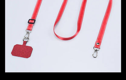Simplicity Crossbody Cell Phone Lanyard – Adjustable Neck Strap with Universal Clip Gasket, Anti-Lost Mobile Phone Lanyard