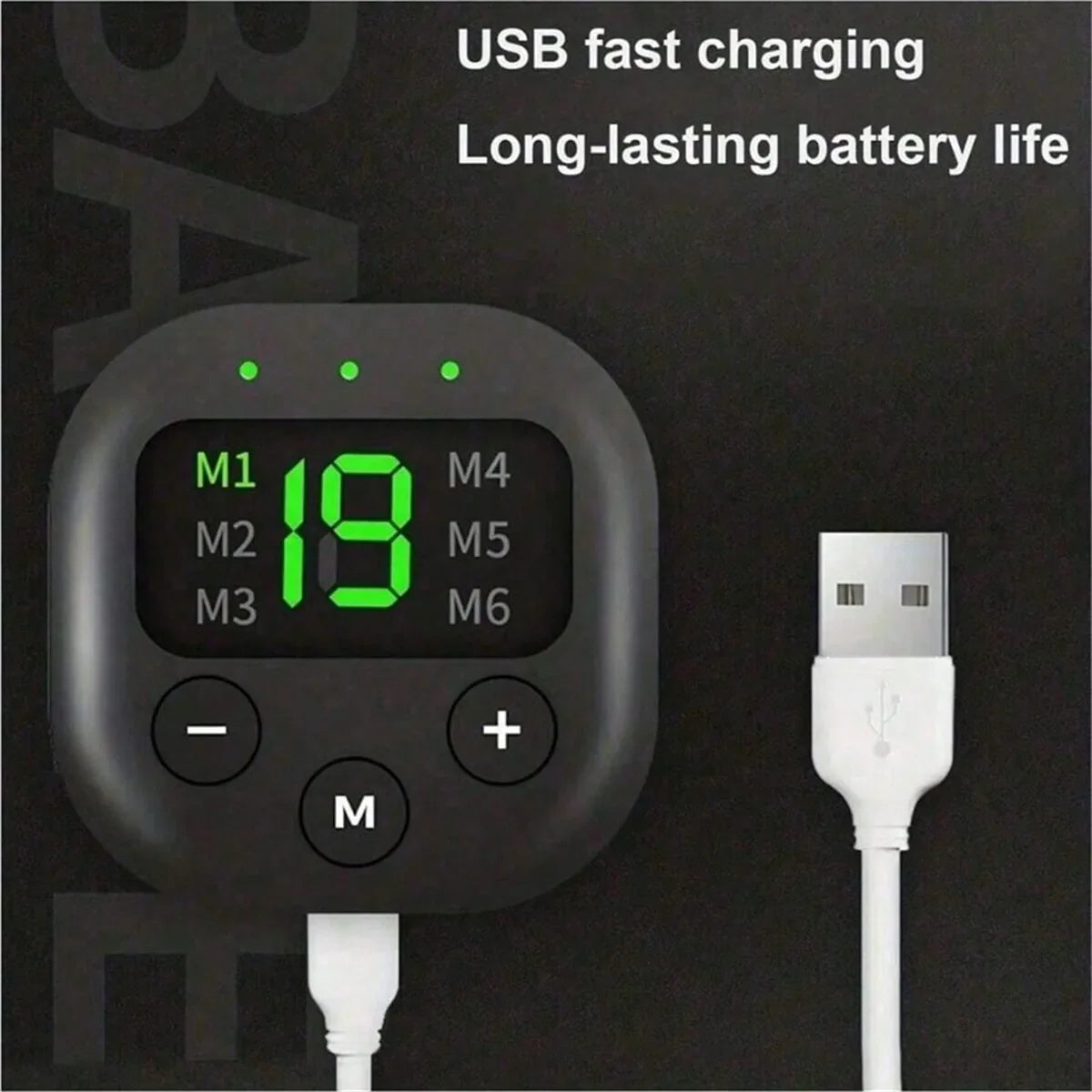 Portable USB Waist Massager Belt — Electric Body Shaper & Fitness Trainer for Arm, Hip & Leg Toning