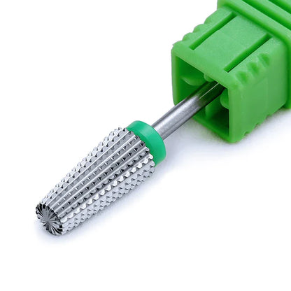 Purple 5-in-1 Tapered Carbide Nail Drill Bits - Milling Cutter for Manicure, Gel & Acrylic Removal, Nail Accessories Tool
