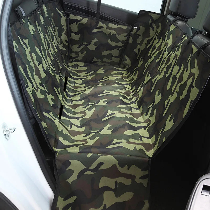 Waterproof Dog Car Seat Cover - Pet Travel Hammock Mat for Small, Medium & Large Dogs with Rear Seat Protection