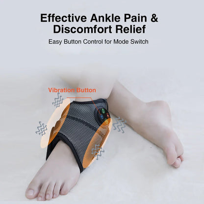 Electric Ankle Massager with Air Compression - Ankle Brace for Relaxation, Pain Relief, and Foot Health Care