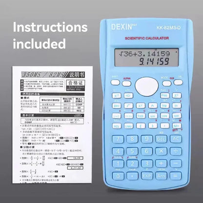 Multifunctional Scientific Calculator – Large Screen Portable Student Math Calculator for School, Office & Exam Use
